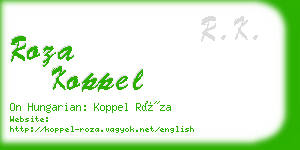 roza koppel business card